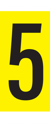 5, CIJFER OP MAGNEETFOLIE