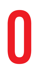 0, CIJFER OP MAGNEETFOLIE