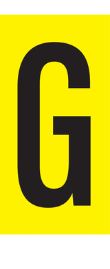 G, LETTER OP MAGNEETFOLIE