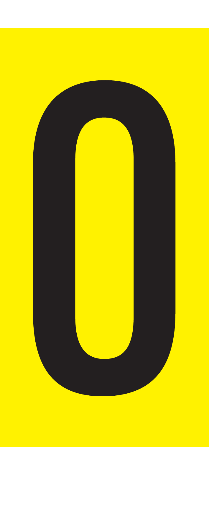 O, LETTER OP MAGNEETFOLIE