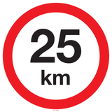 VITESSE LIMITÉE 25 KM