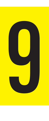 9, CIJFER OP MAGNEETFOLIE