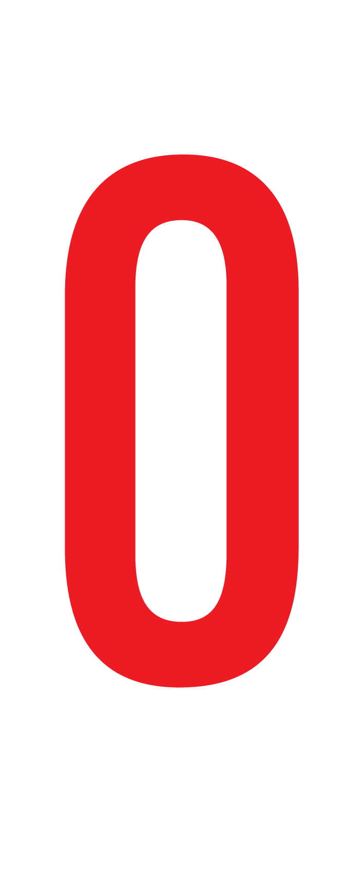 0, CIJFER OP MAGNEETFOLIE