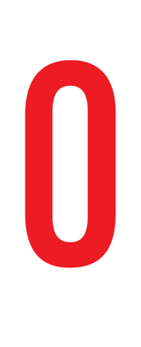 0, CIJFER OP MAGNEETFOLIE