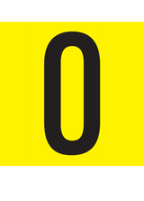 O, LETTER OP MAGNEETFOLIE