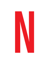 N, LETTER OP MAGNEETFOLIE