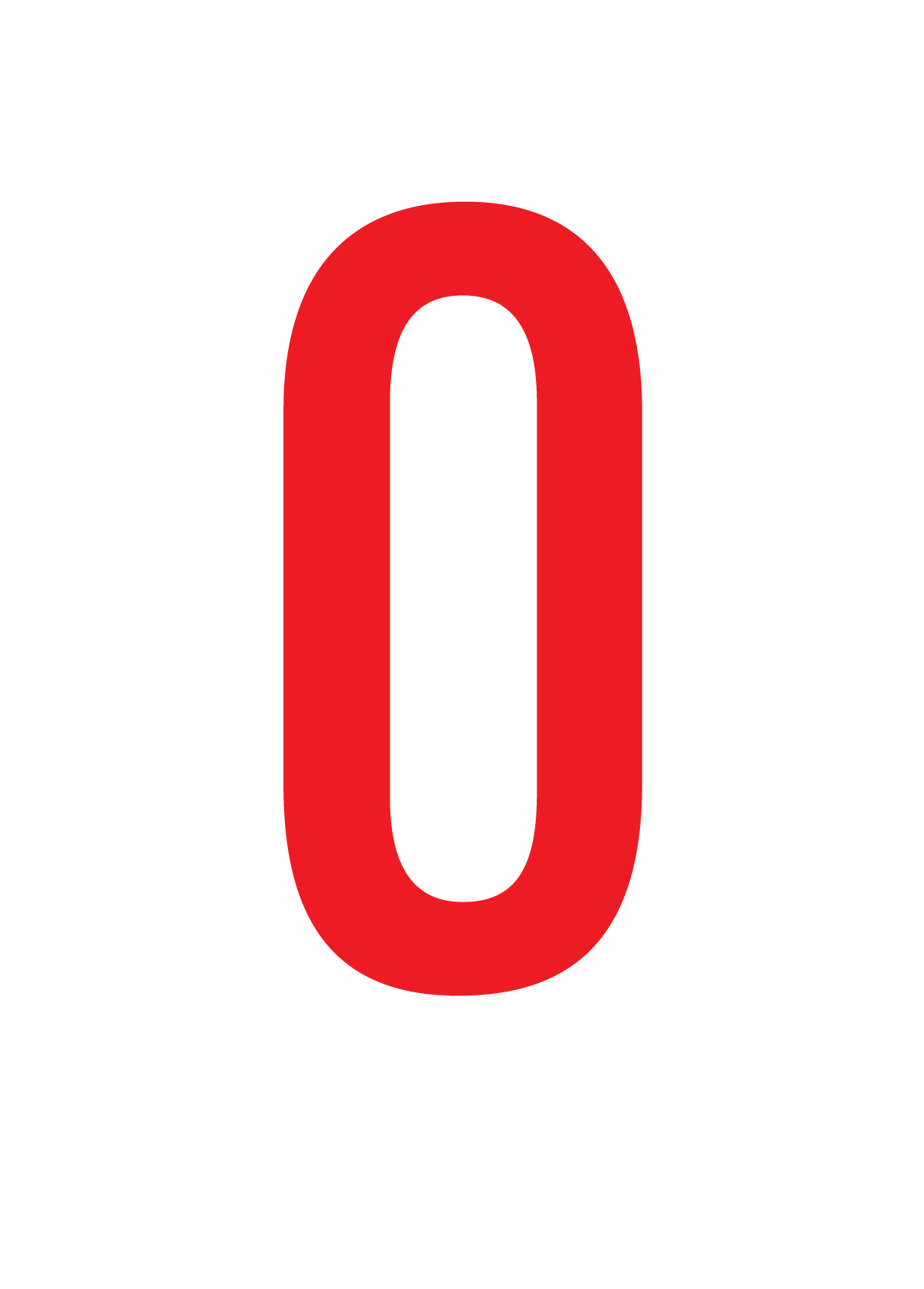 O, LETTER OP MAGNEETFOLIE