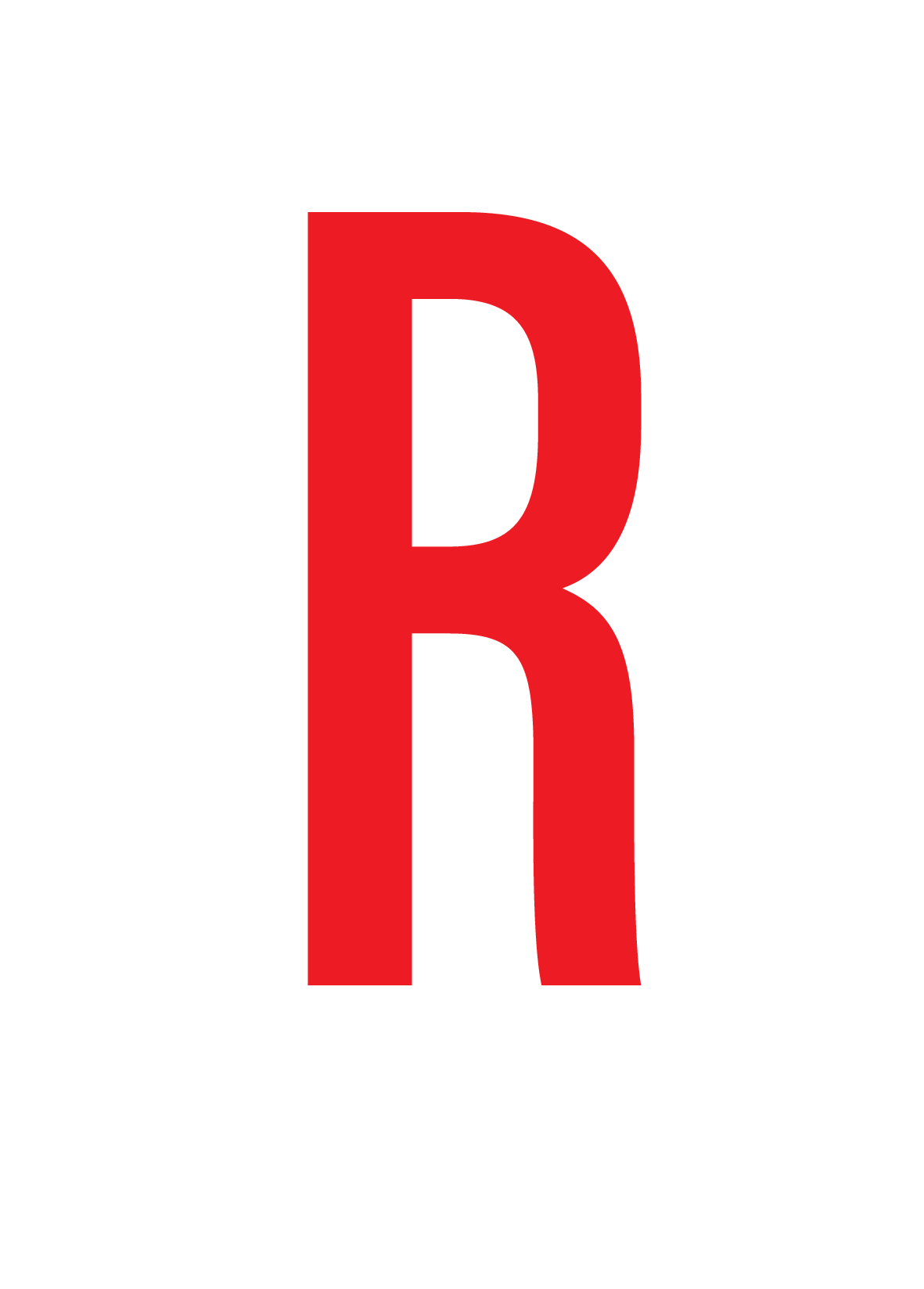 R, LETTRE SUR FEUILLE MAGNETIQUE