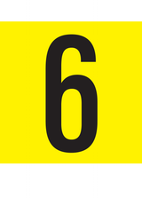 6, CIJFER OP MAGNEETFOLIE