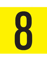 8, CIJFER OP MAGNEETFOLIE