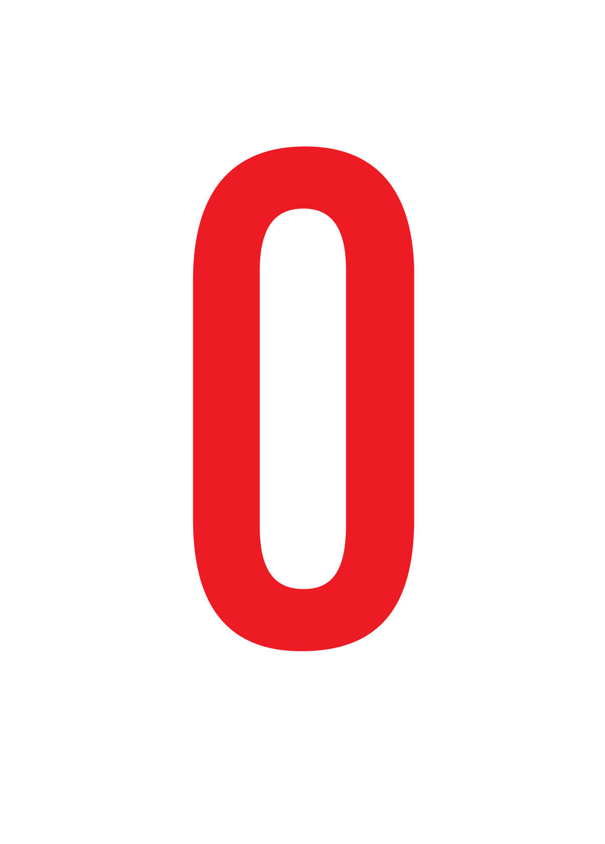 0, CIJFER OP MAGNEETFOLIE