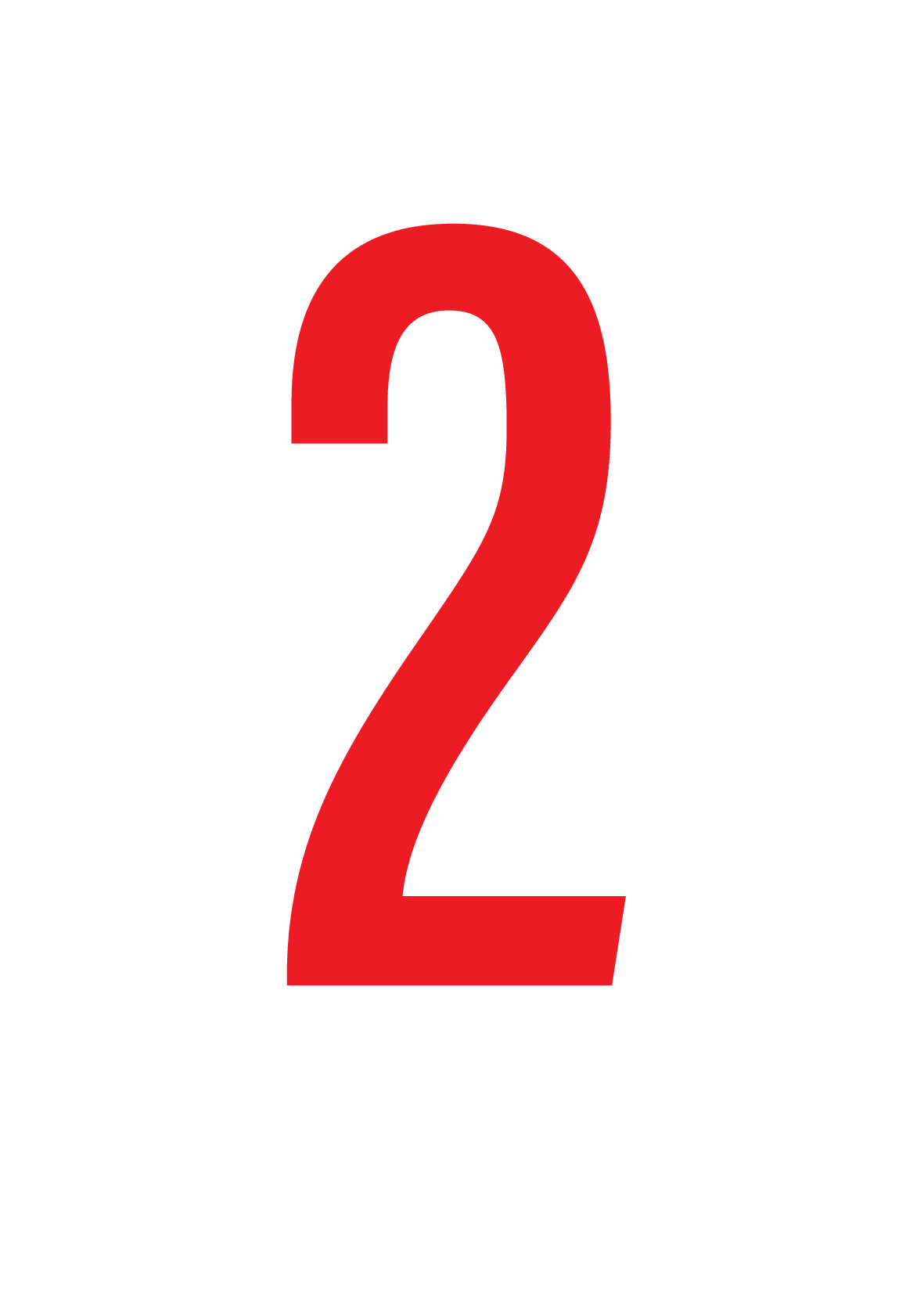 2, CIJFER OP MAGNEETFOLIE