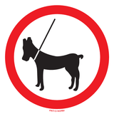 HONDEN AAN DE LEIBAND VERBODEN
