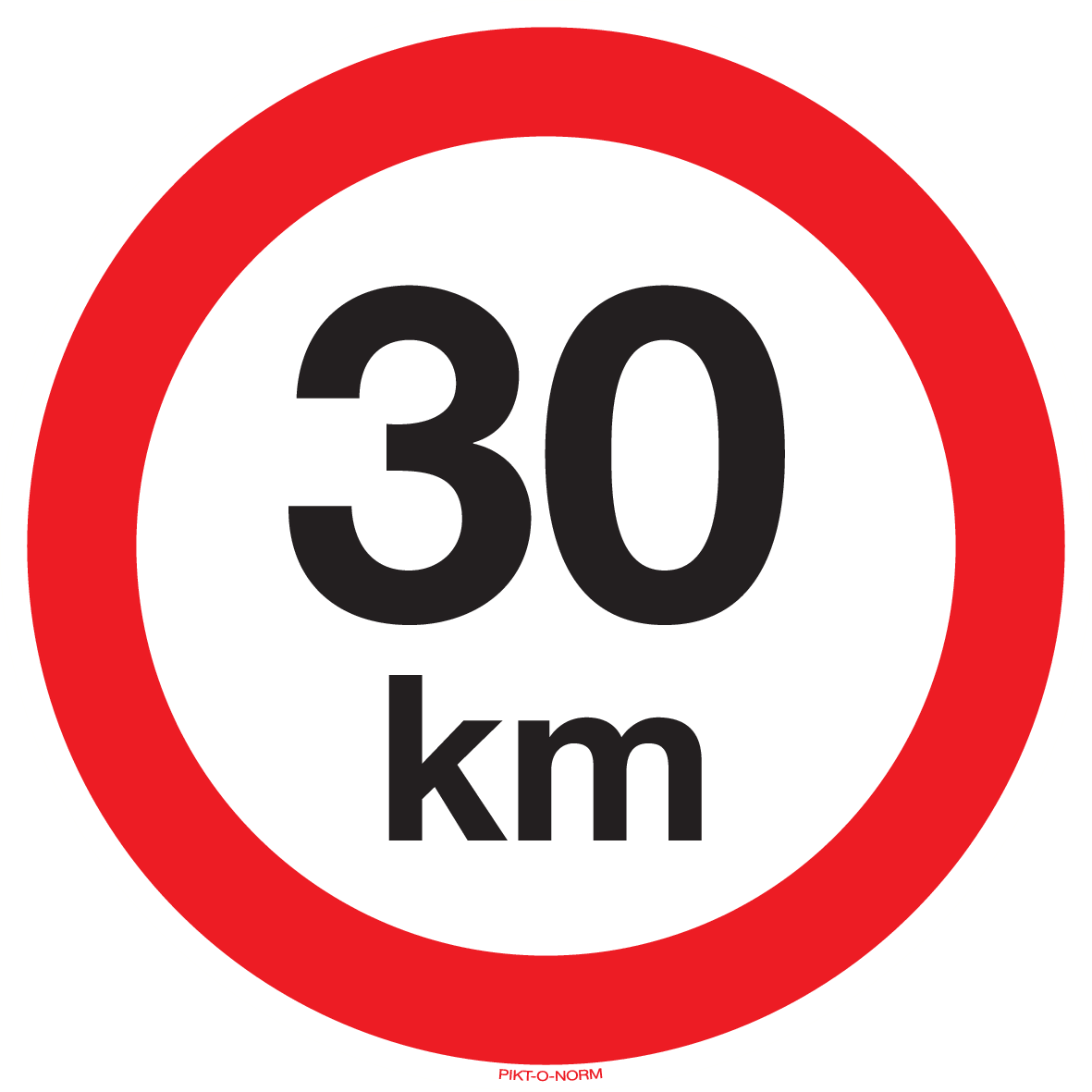 VITESSE LIMITÉE 30 KM