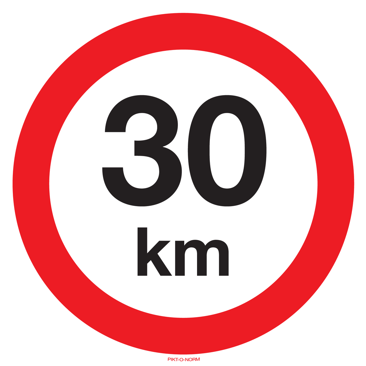 VITESSE LIMITÉE 30 KM