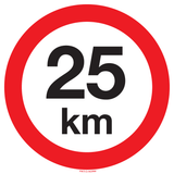 VITESSE LIMITÉE 25 KM