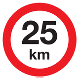 VITESSE LIMITÉE 25 KM