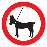 HONDEN AAN DE LEIBAND VERBODEN