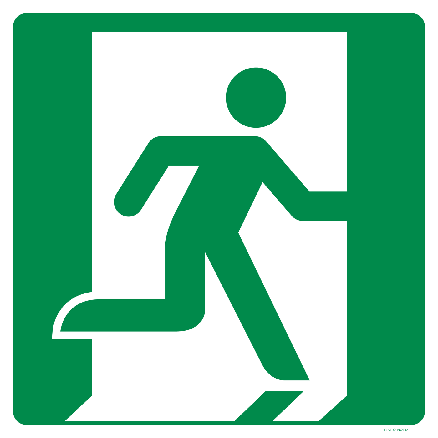 ISSUE - SORTIE DE SECOURS À DROITE