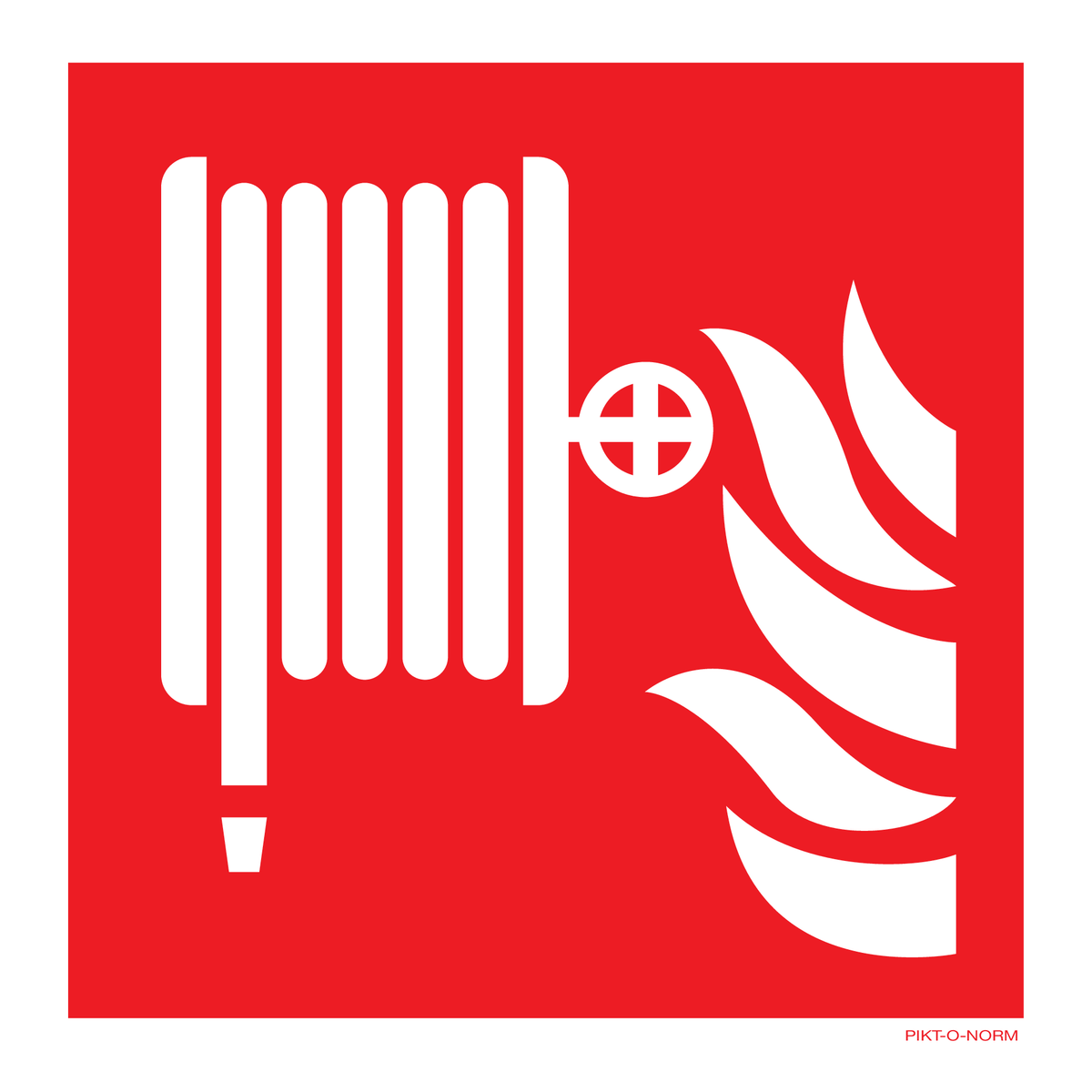 BRANDSLANG - HASPEL ISO7010-F002