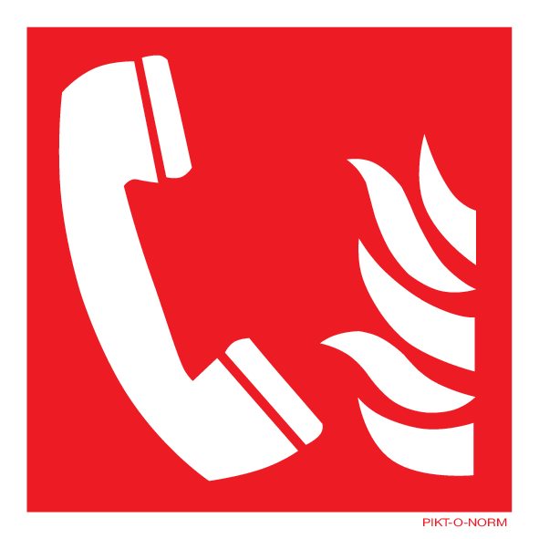 TÉLÉPHONE D'INCENDIE ISO7010-F006