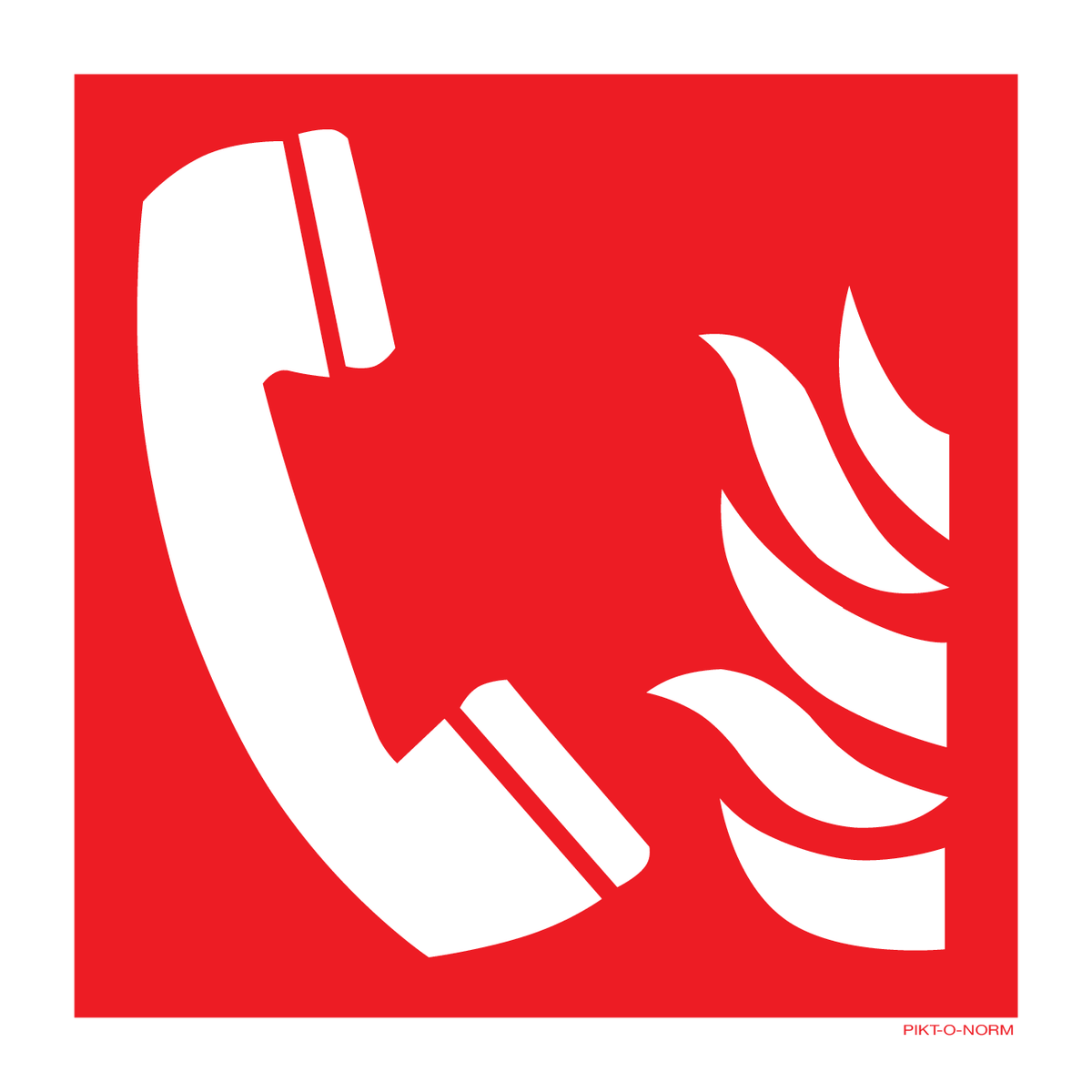 TÉLÉPHONE D'INCENDIE ISO7010-F006