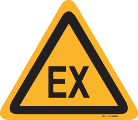 WAARSCHUWING EX. EXPLOSIEVE OMGEVING