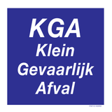 KGA. KLEIN GEVAARLIJK AFVAL