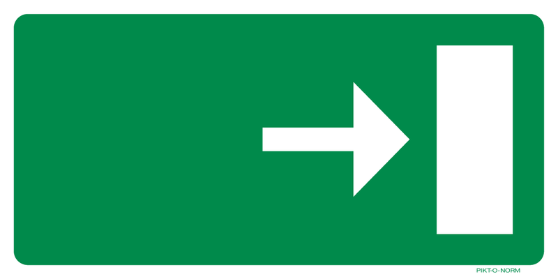 VLUCHTWEG, RICHTINGSPIJL LINKS OF RECHTS
