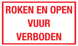 ROKEN EN OPEN VUUR VERBODEN