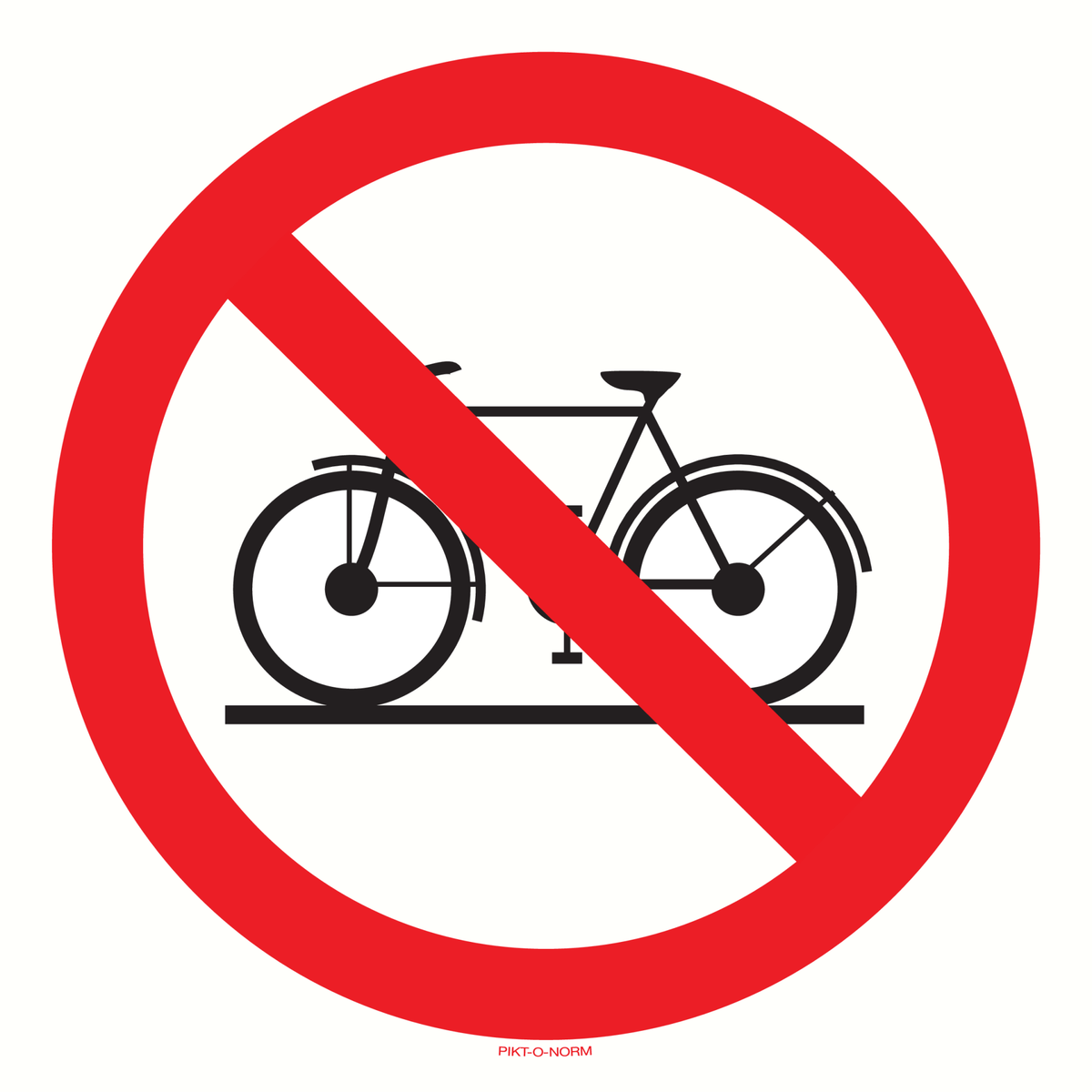 INTERDIT AUX BICYCLETTES