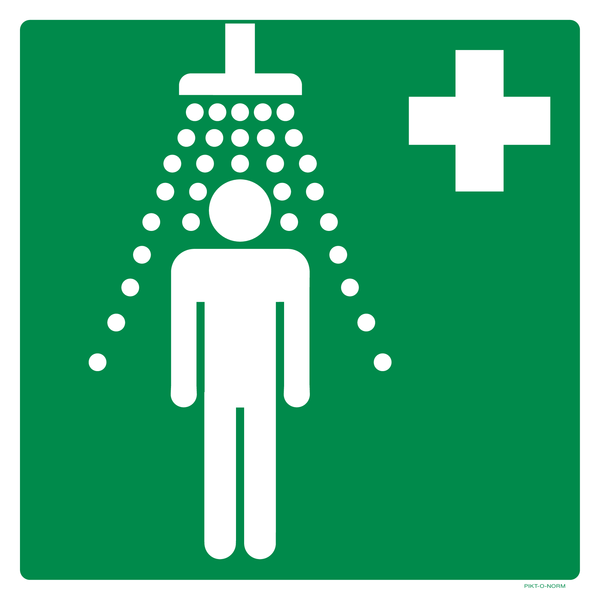 VEILIGHEIDSDOUCHE ISO7010-E012