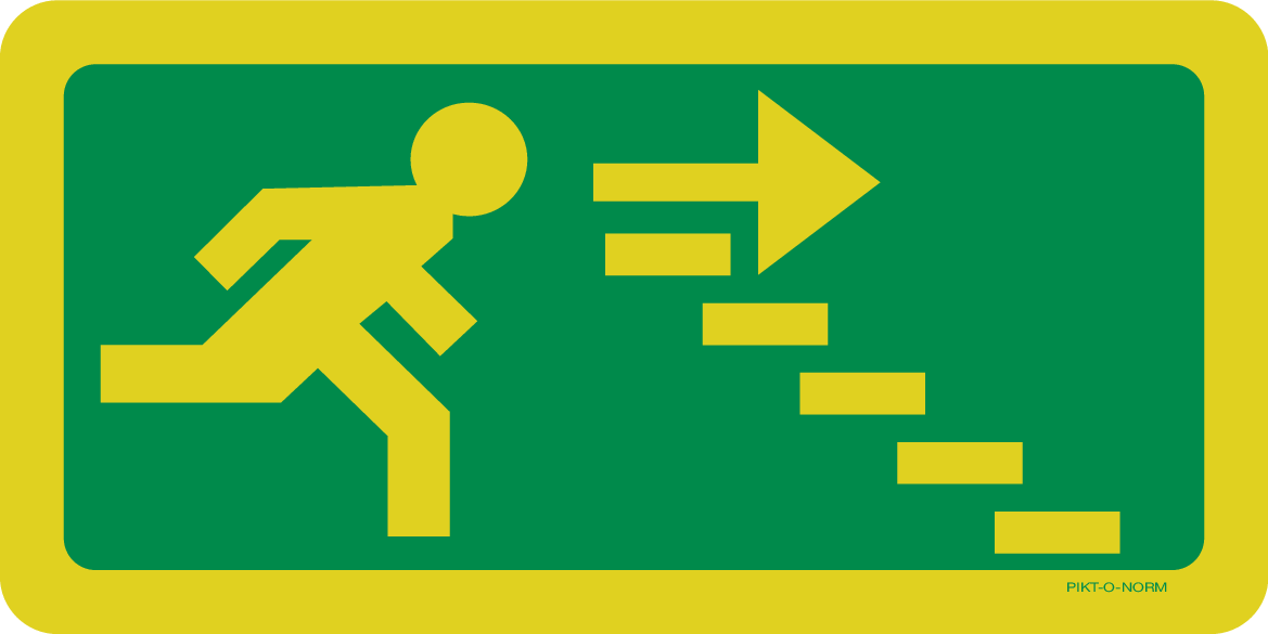 ISSUE DE SEC.ESCALIER DROITE VERS LE BAS
