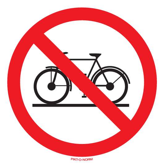 INTERDIT AUX BICYCLETTES