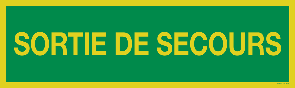 SORTIE DE SECOURS