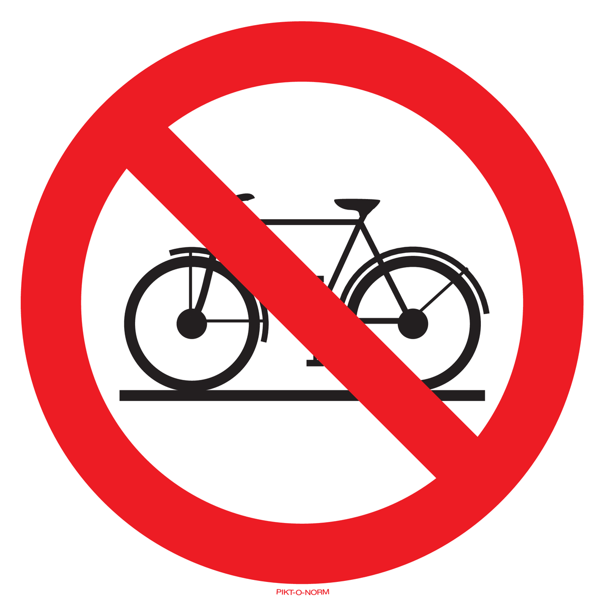 INTERDIT AUX BICYCLETTES
