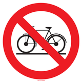 INTERDIT AUX BICYCLETTES