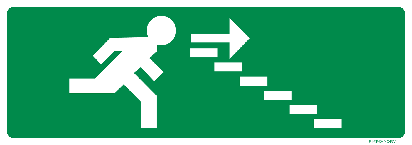 ISSUE DE SEC.ESCALIER DROITE VERS LE BAS