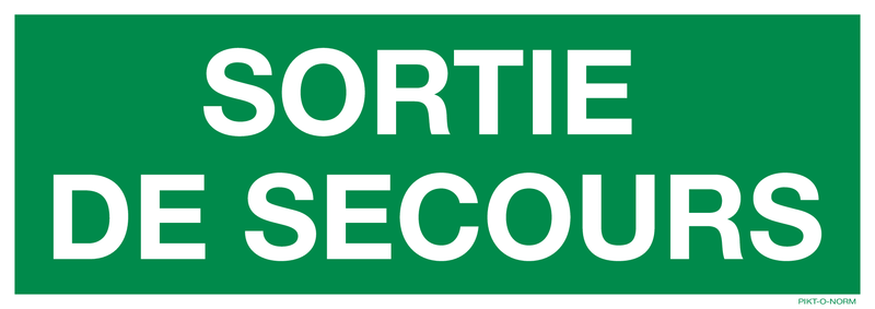 SORTIE DE SECOURS