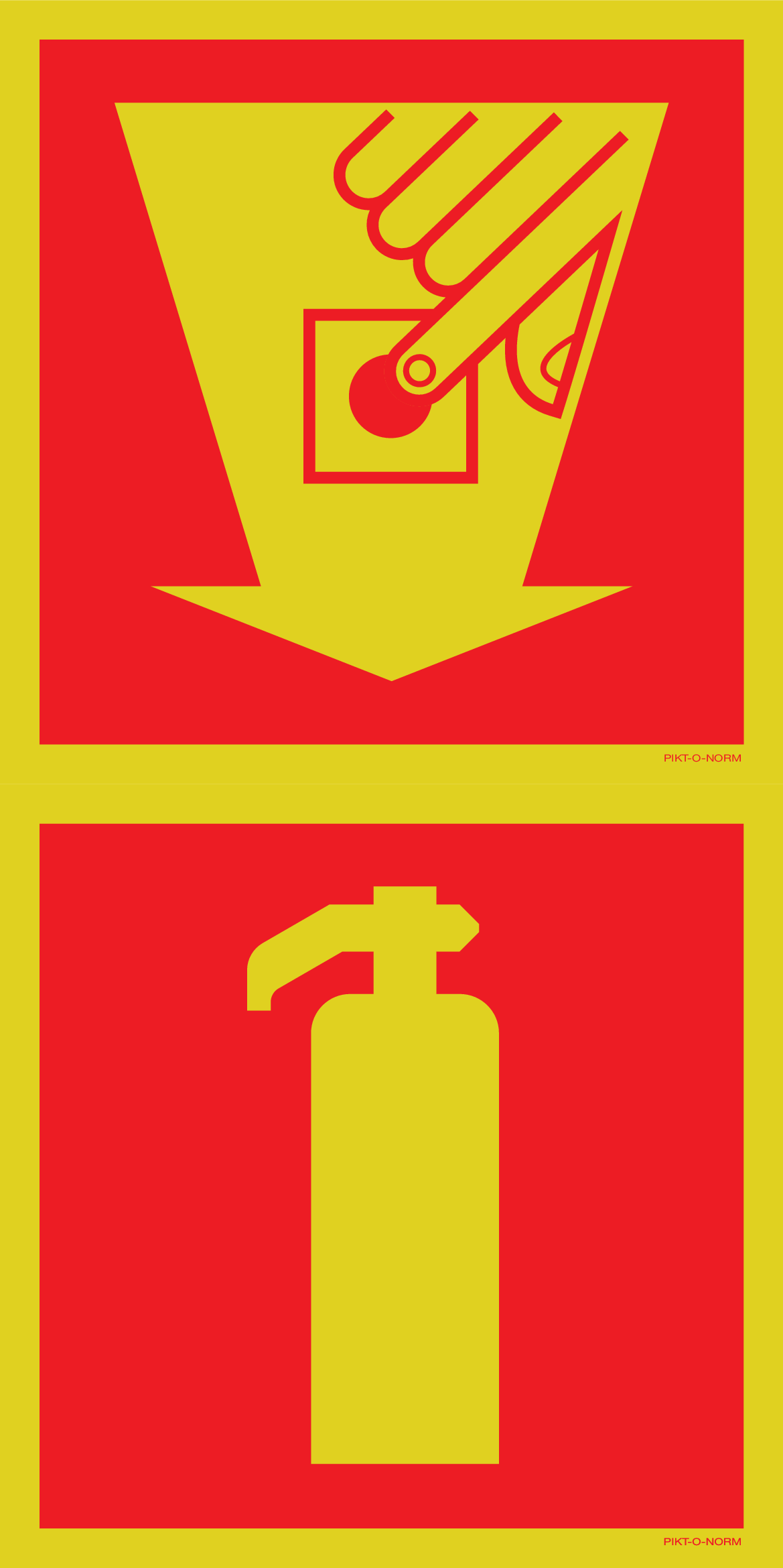 POINT D'ALARME INCENDIE + EXTINCTEUR