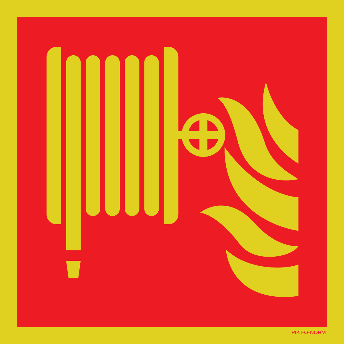 BRANDSLANG - HASPEL ISO7010-F002