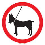 HONDEN AAN DE LEIBAND VERBODEN