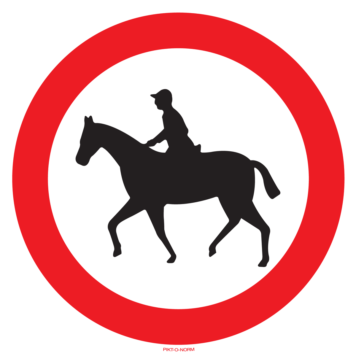 INTERDIT AUX CAVALIERS