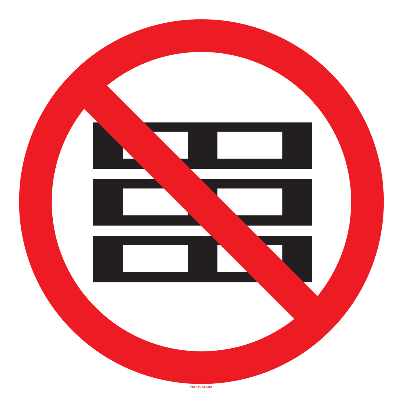 PALLETTEN VERBODEN