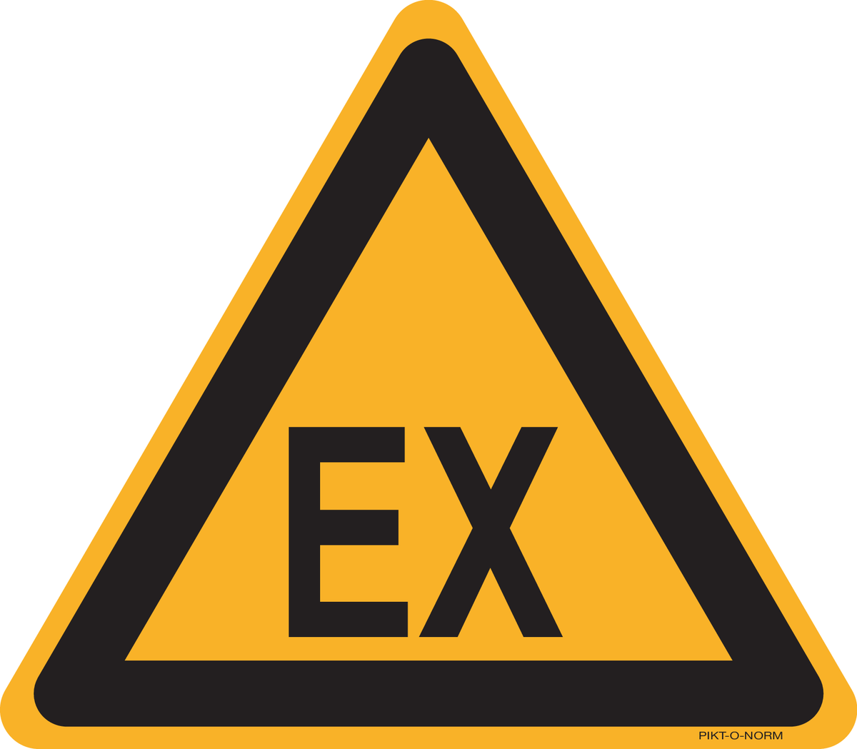 WAARSCHUWING EX. EXPLOSIEVE OMGEVING