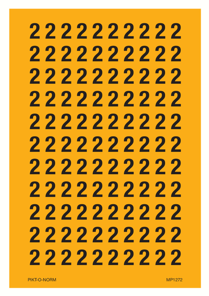 CHIFFRE 2 SUR FEUILLE
