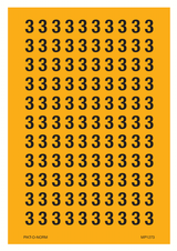 CIJFER 3 OP VEL