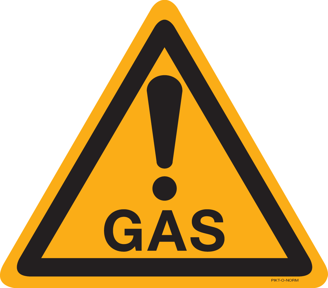 WAARSCHUWING GEVAAR GAS!