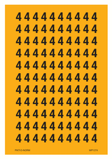 CIJFER 4 OP VEL