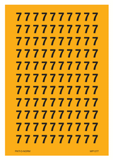 CIJFER 7 OP VEL